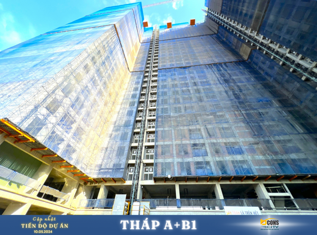 Mặt ngoài Tháp A+B1