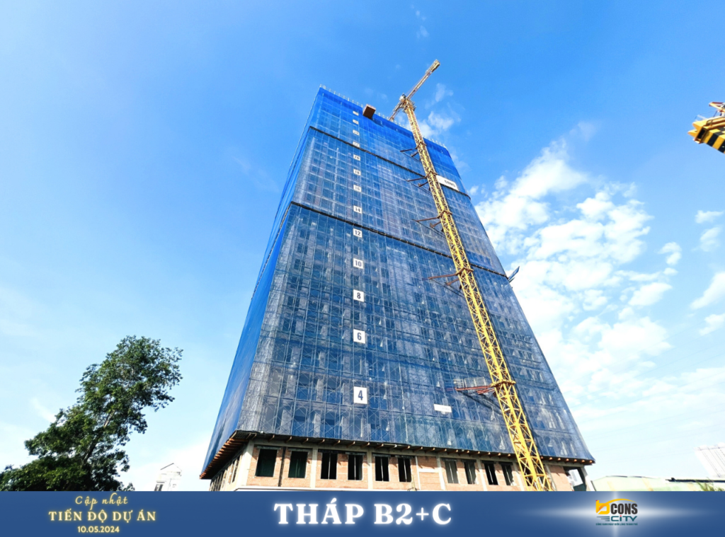 Mặt ngoài Tháp B2+C