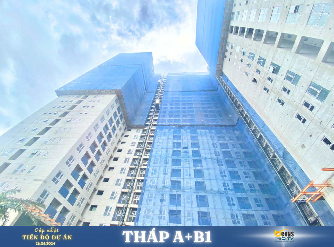 Mặt ngoài Tháp A+B1