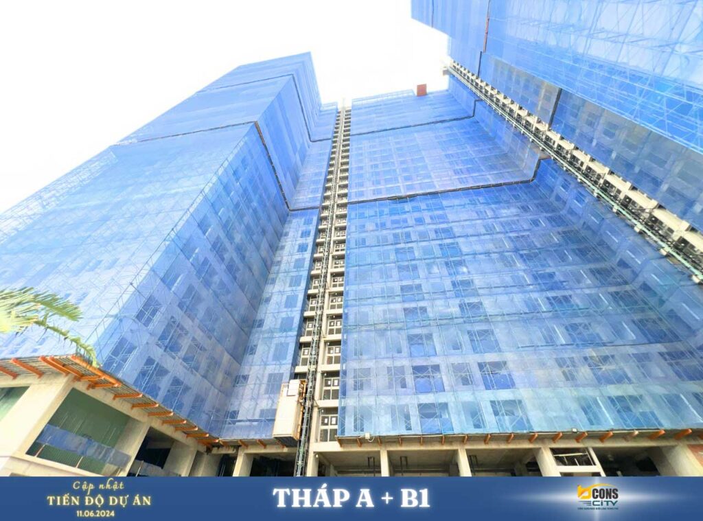 Mặt ngoài Tháp A+B1